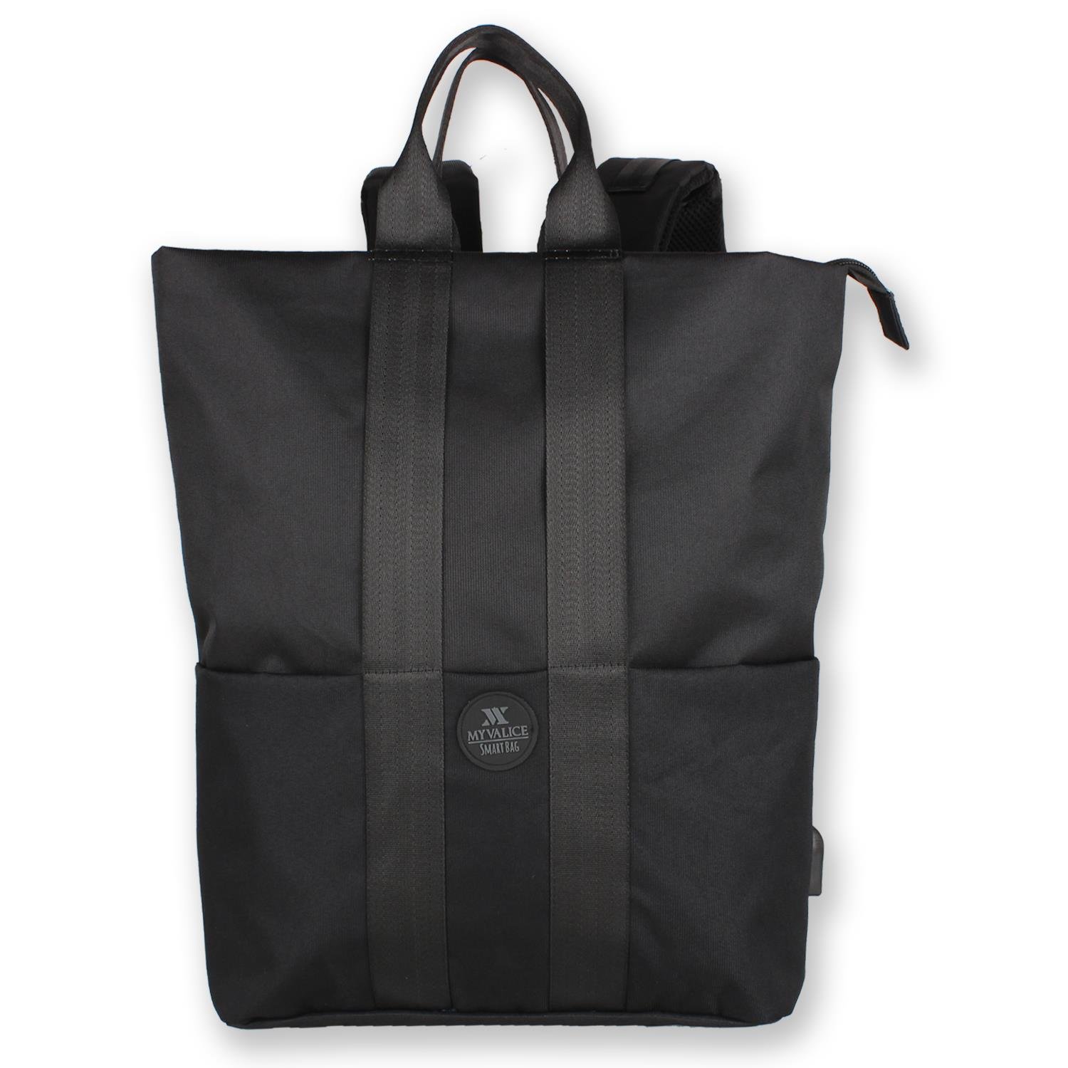 My Valice Smart Bag Elegant Usb Şarj Girişli Laptop Bölmeli Notebook Sırt Çantası Siyah