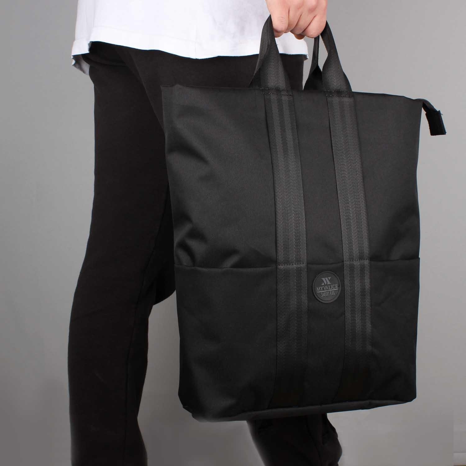 My Valice Smart Bag Elegant Usb Şarj Girişli Laptop Bölmeli Notebook Sırt Çantası Siyah