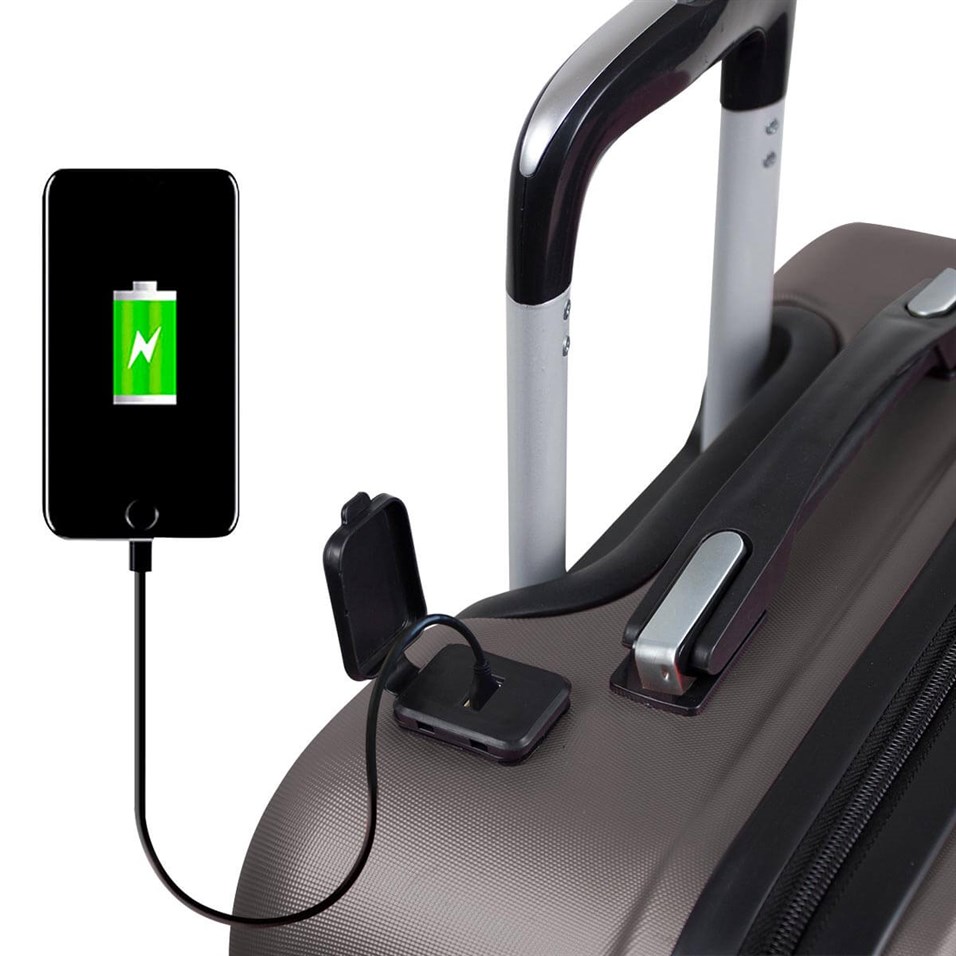 My Valice Smart Bag Energy Usb Şarj Girişli 3'lü Abs Valiz Seti Vizon