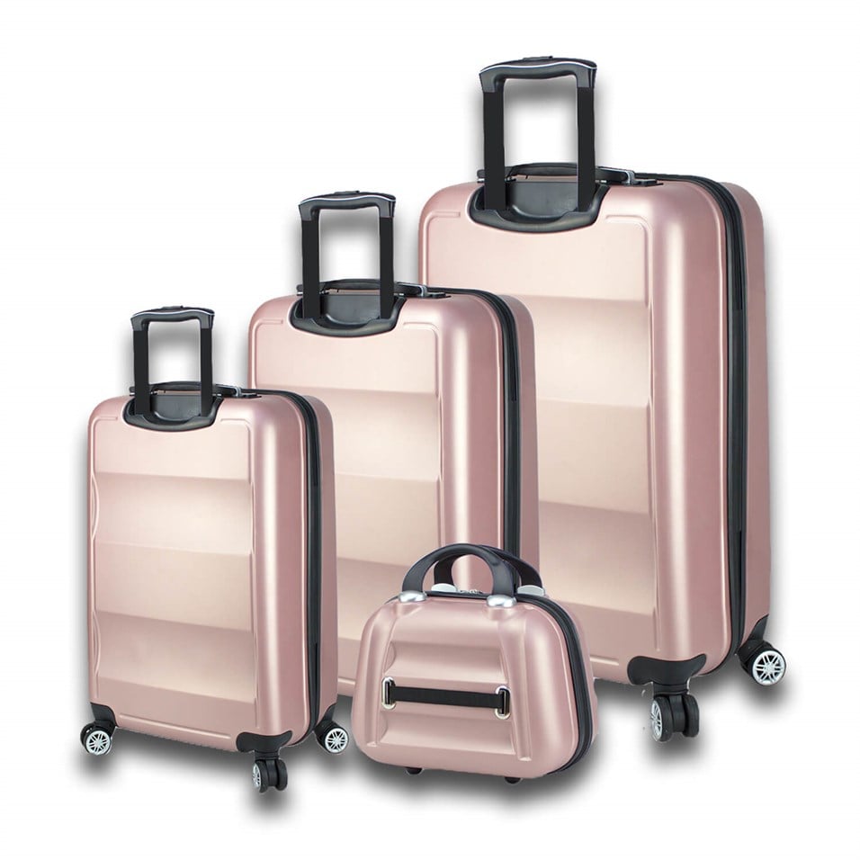 My Valice Smart Bag Exclusive Usb Şarj Girişli 4'lü Valiz Seti (Travel Set) Rose