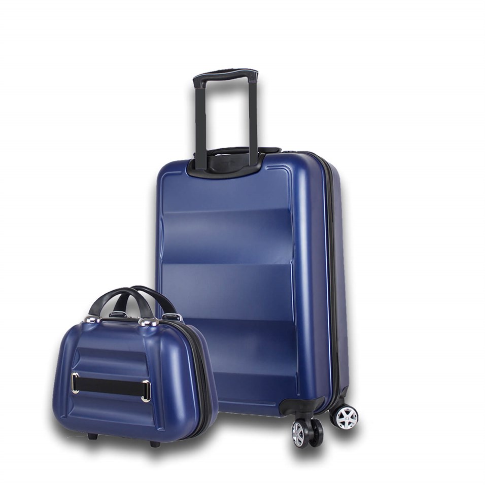 My Valice Smart Bag Exclusive Usb Şarj Girişli 2'li Valiz Seti (Orta ve Makyaj) Lacivert