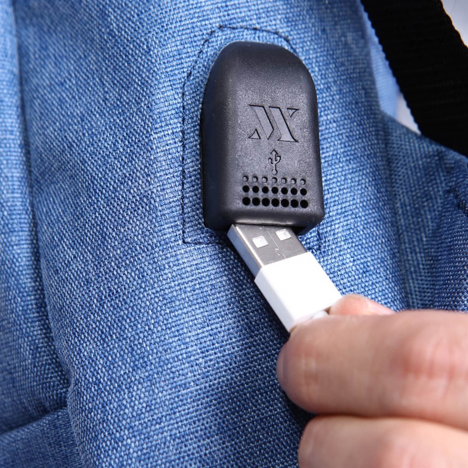 My Valice Smart Bag GALAXY With USB Charging Port Notebook Backpack Blue