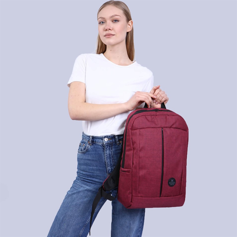 My Valice Smart Bag GALAXY With USB Charging Port Notebook Backpack Claret Red