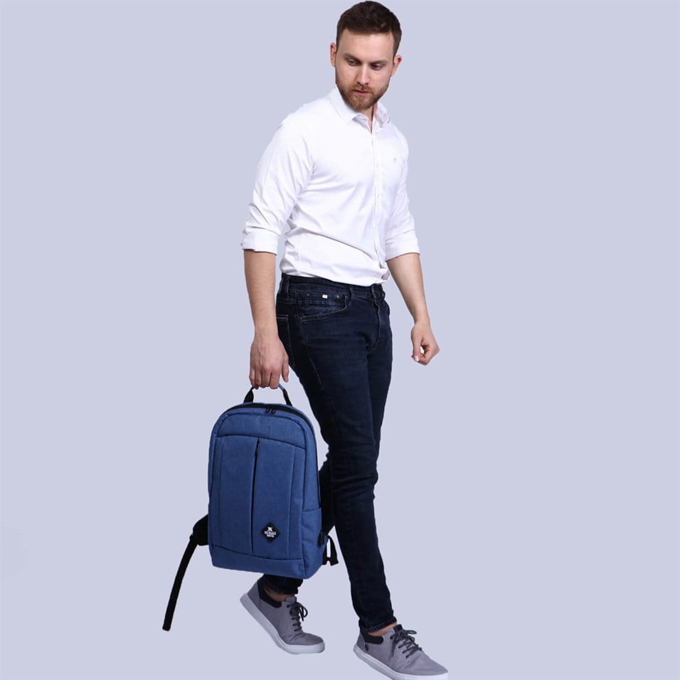 My Valice Smart Bag GALAXY With USB Charging Port Notebook Backpack Blue