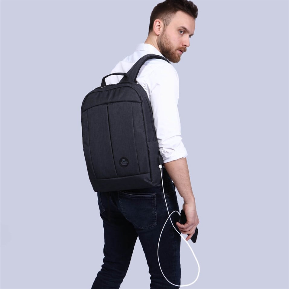 My Valice Smart Bag GALAXY With USB Charging Port Notebook Backpack Smoked