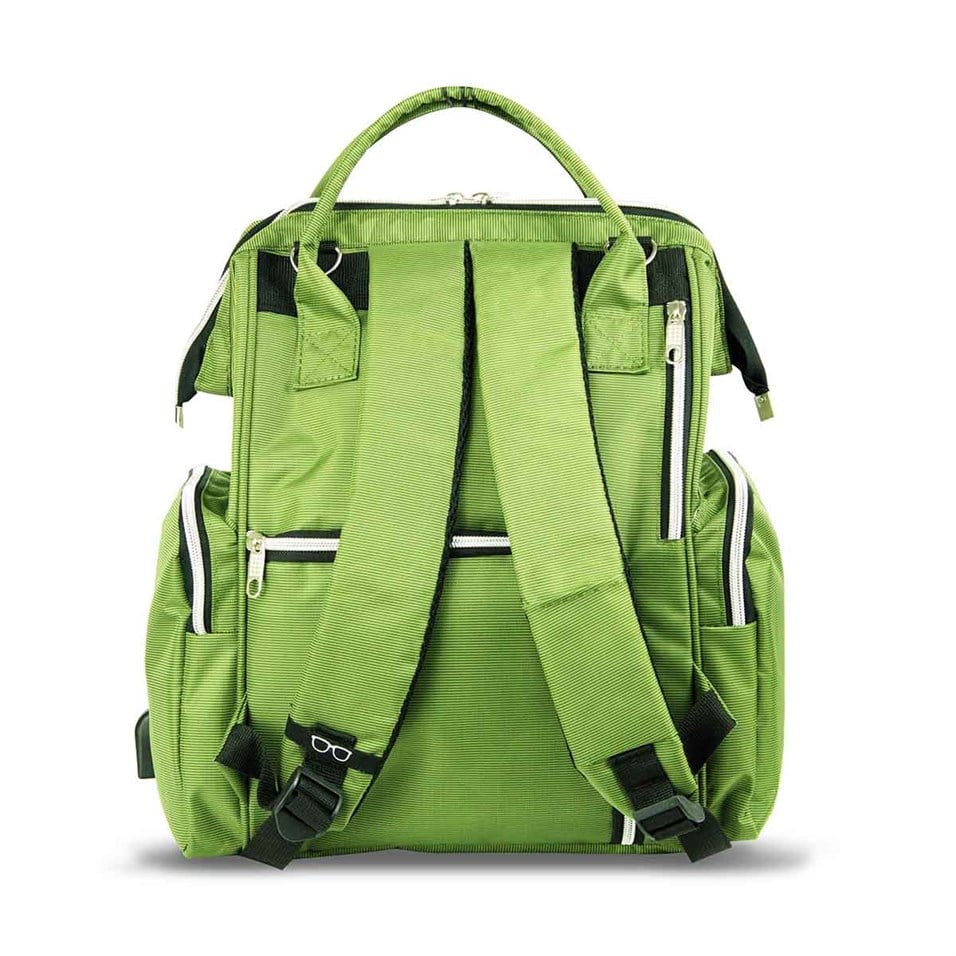 My Valice Smart Bag Happy Mom Usb'li Anne Bebek Bakım ve Sırt Çantası Açık Yeşil