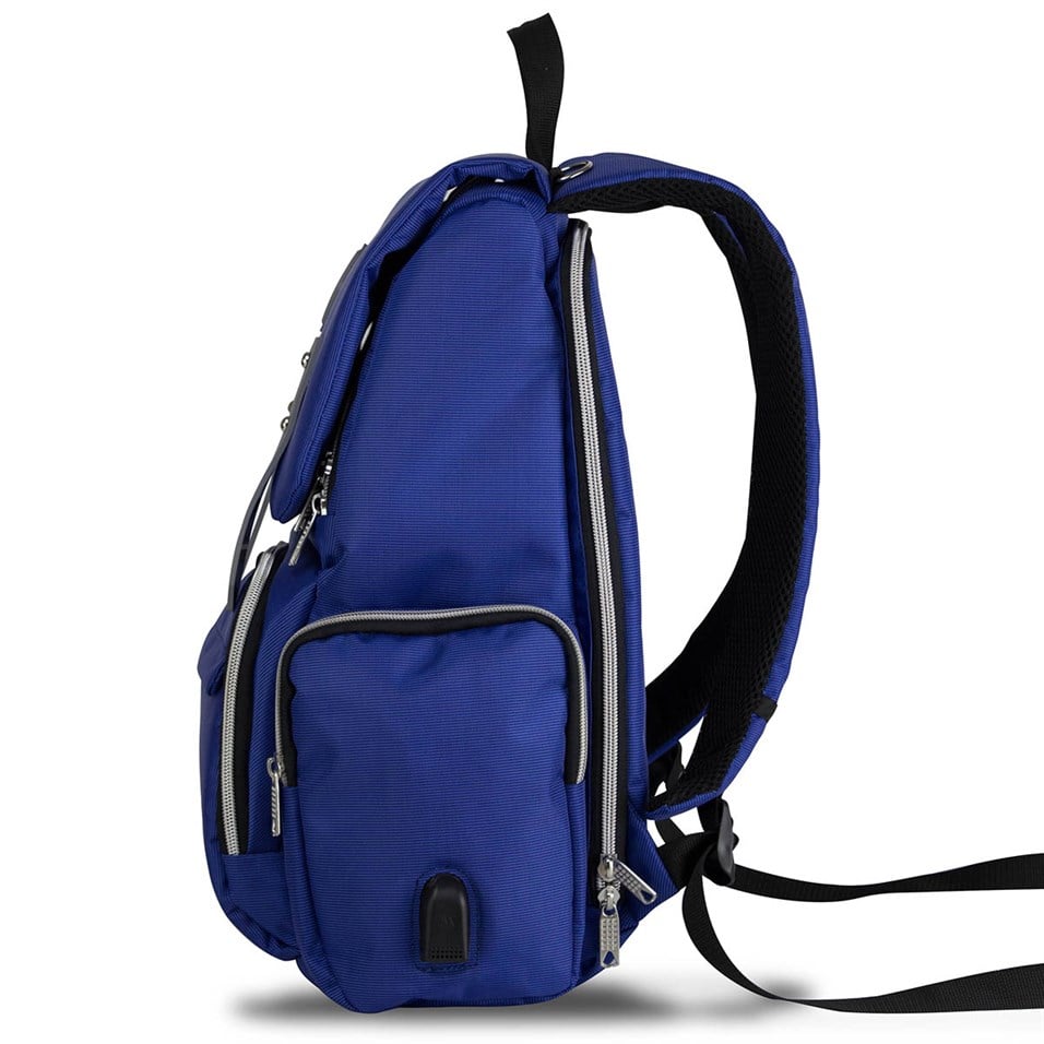 My Valice Smart Bag Mother Star Usb'li Anne Bebek Bakım ve Sırt Çantası Sax Mavi