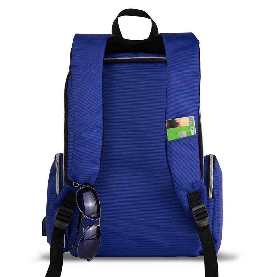 My Valice Smart Bag Mother Star Usb'li Anne Bebek Bakım ve Sırt Çantası Sax Mavi