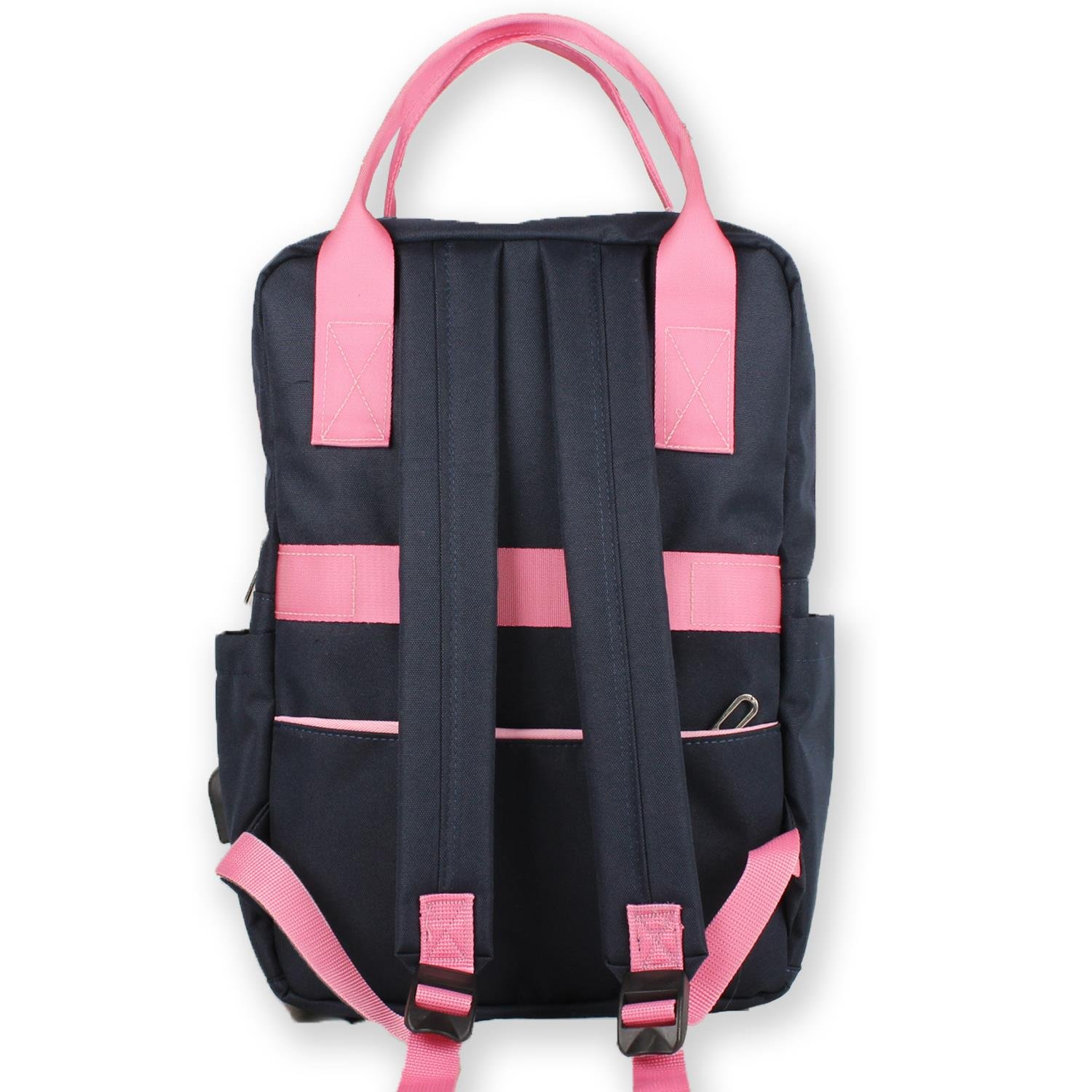 My Valice Smart Bag Post Usb Şarj Girişli Laptop Bölmeli Notebook Sırt Çantası Pembe