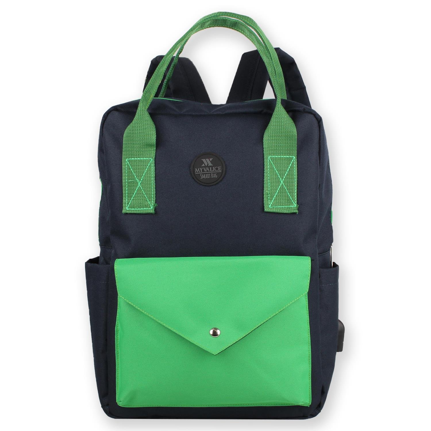 My Valice Smart Bag Post Usb Şarj Girişli Laptop Bölmeli Notebook Sırt Çantası Lacivert