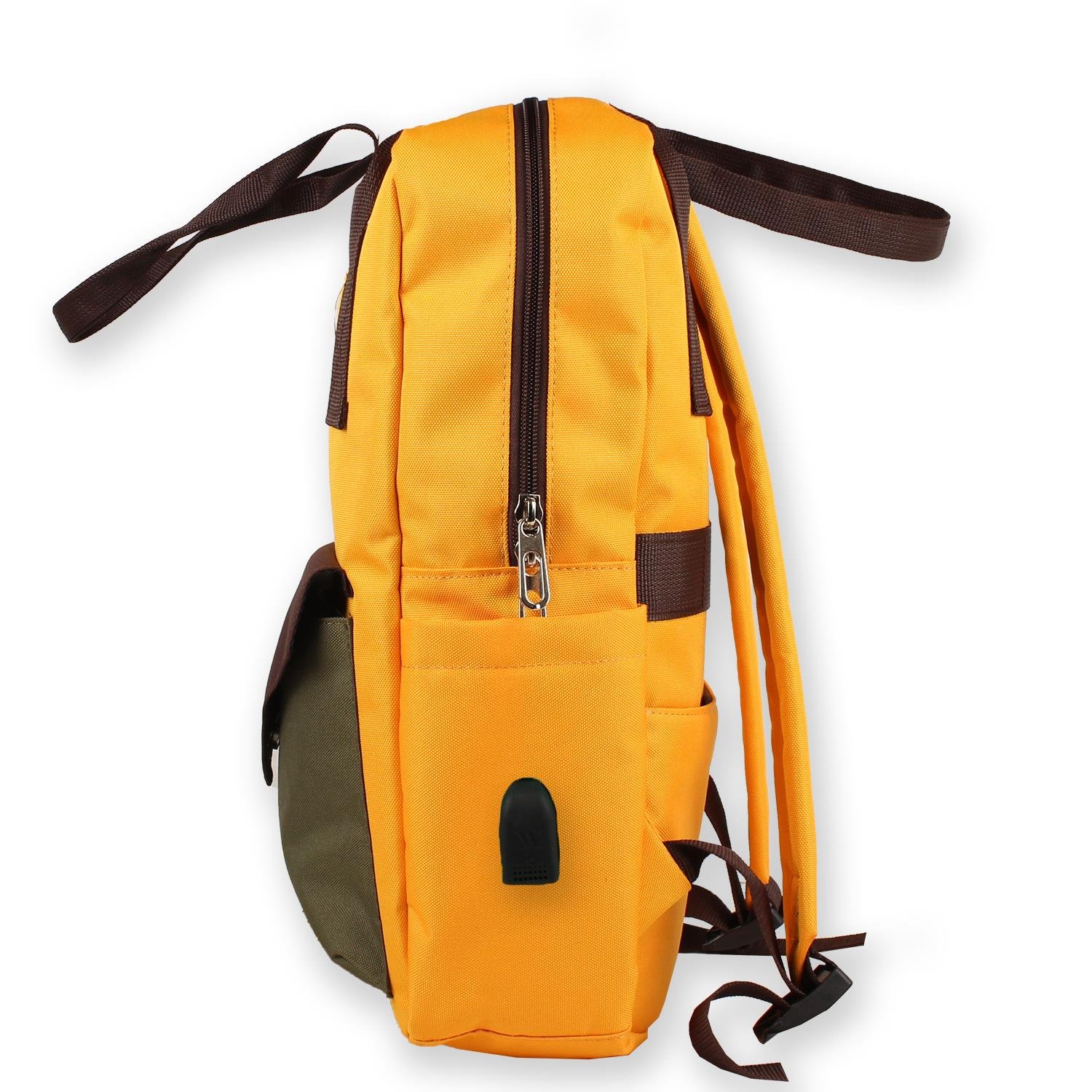 My Valice Smart Bag Post Usb Şarj Girişli Laptop Bölmeli Notebook Sırt Çantası Hardal