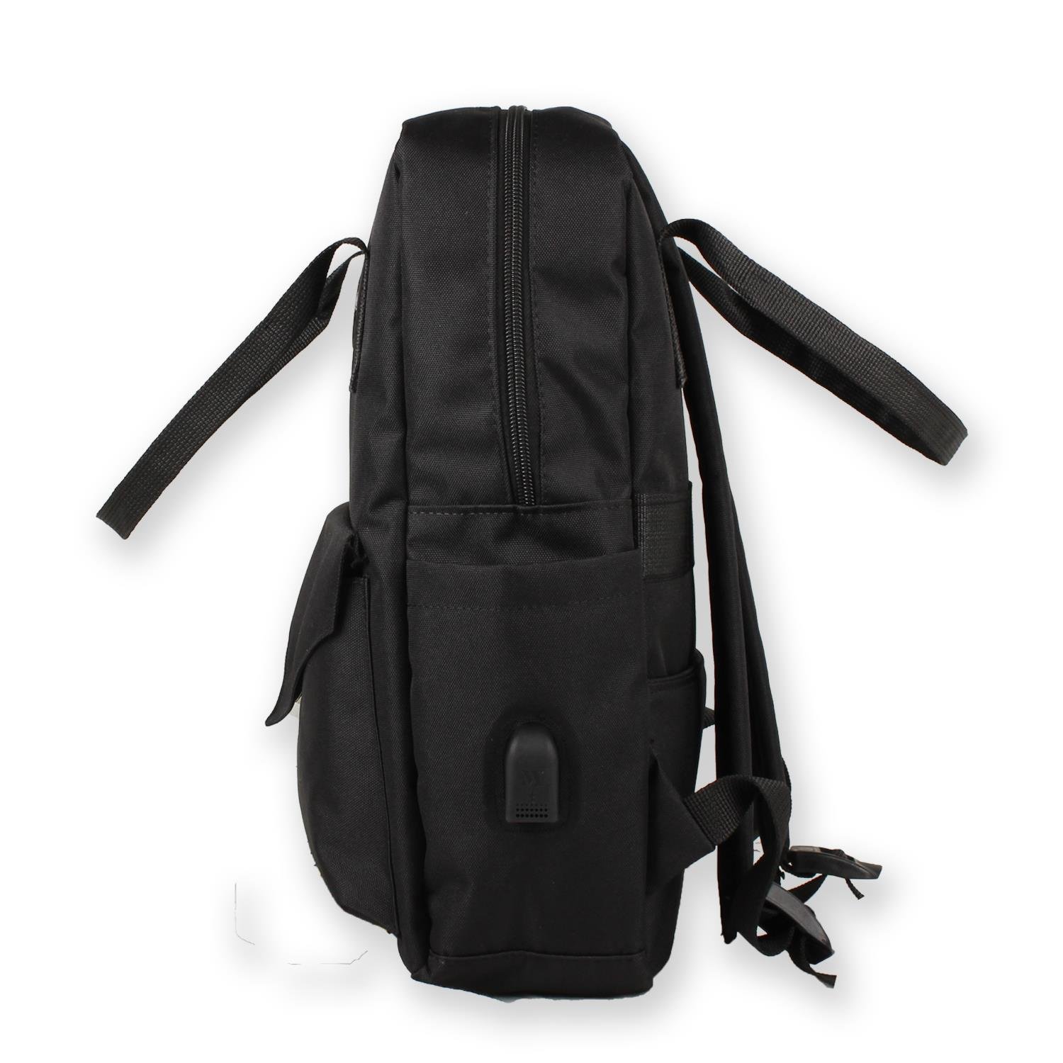 My Valice Smart Bag Post Usb Şarj Girişli Laptop Bölmeli Notebook Sırt Çantası Siyah