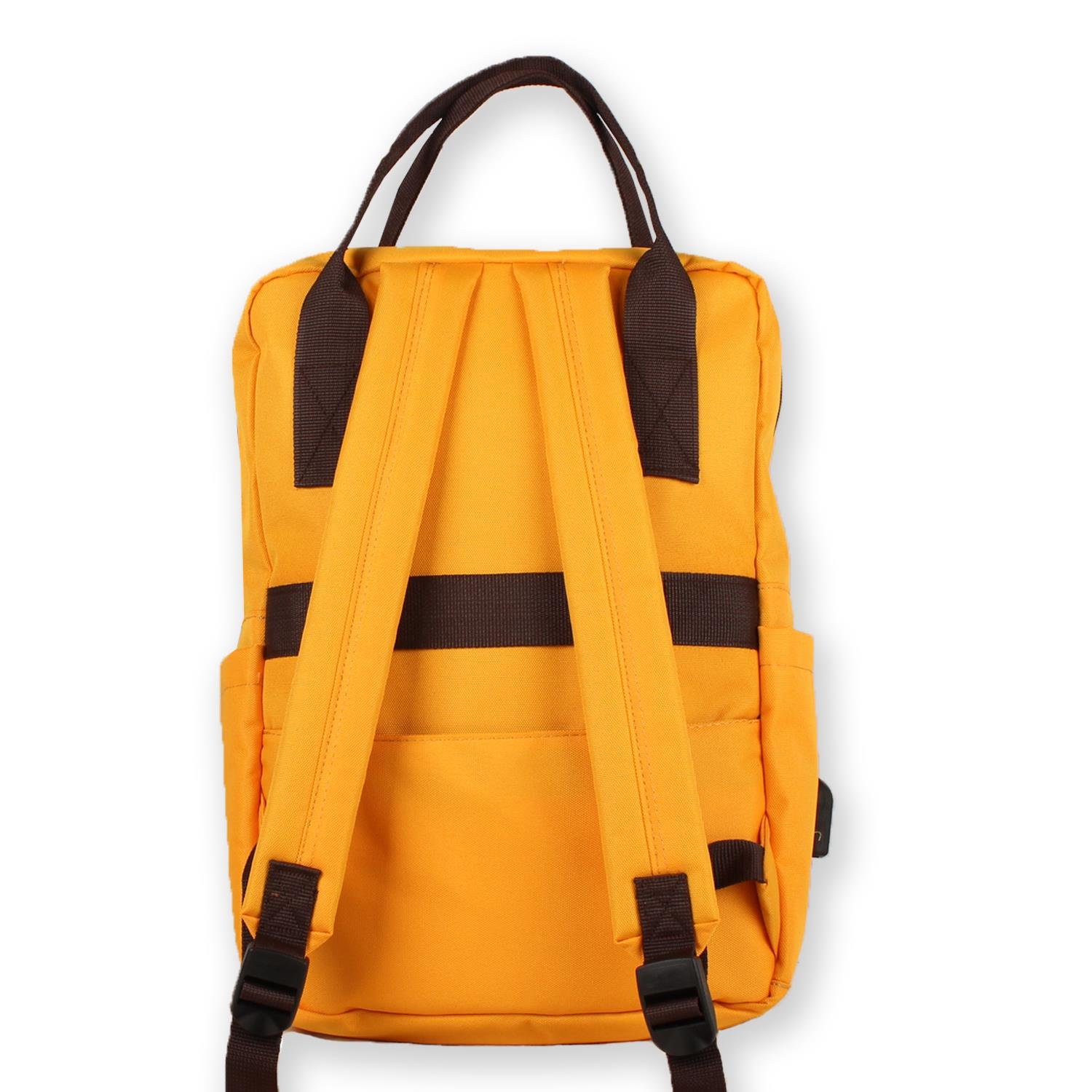 My Valice Smart Bag Post Usb Şarj Girişli Laptop Bölmeli Notebook Sırt Çantası Hardal