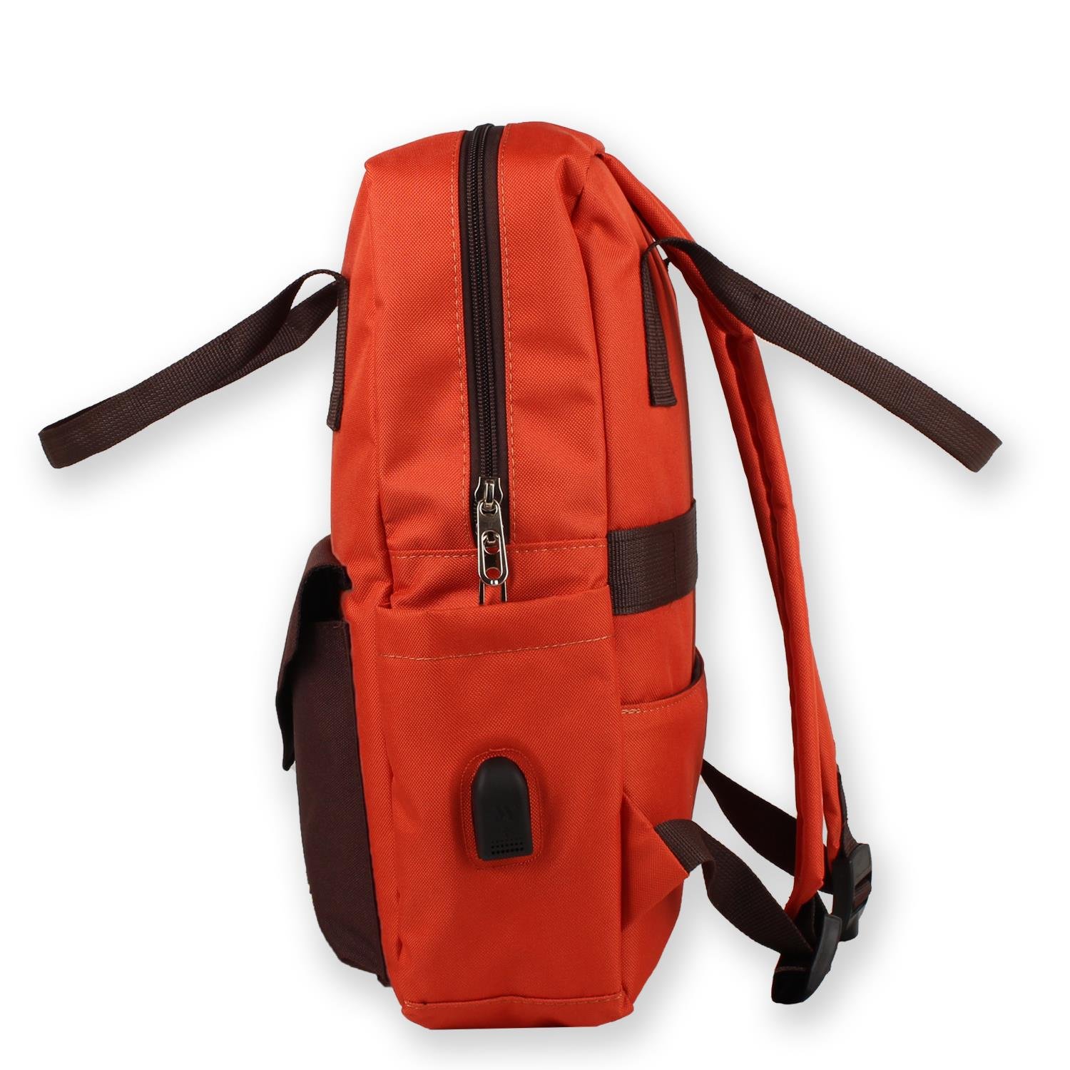 My Valice Smart Bag Post Usb Şarj Girişli Laptop Bölmeli Notebook Sırt Çantası Kiremit