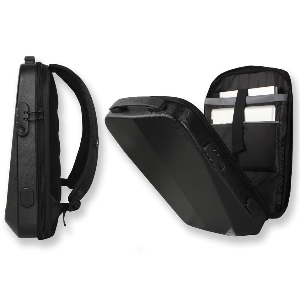 My Valice Smart Bag STRONG Usb Şarj Girişli Unisex ABS Akıllı Sırt Çantası Siyah