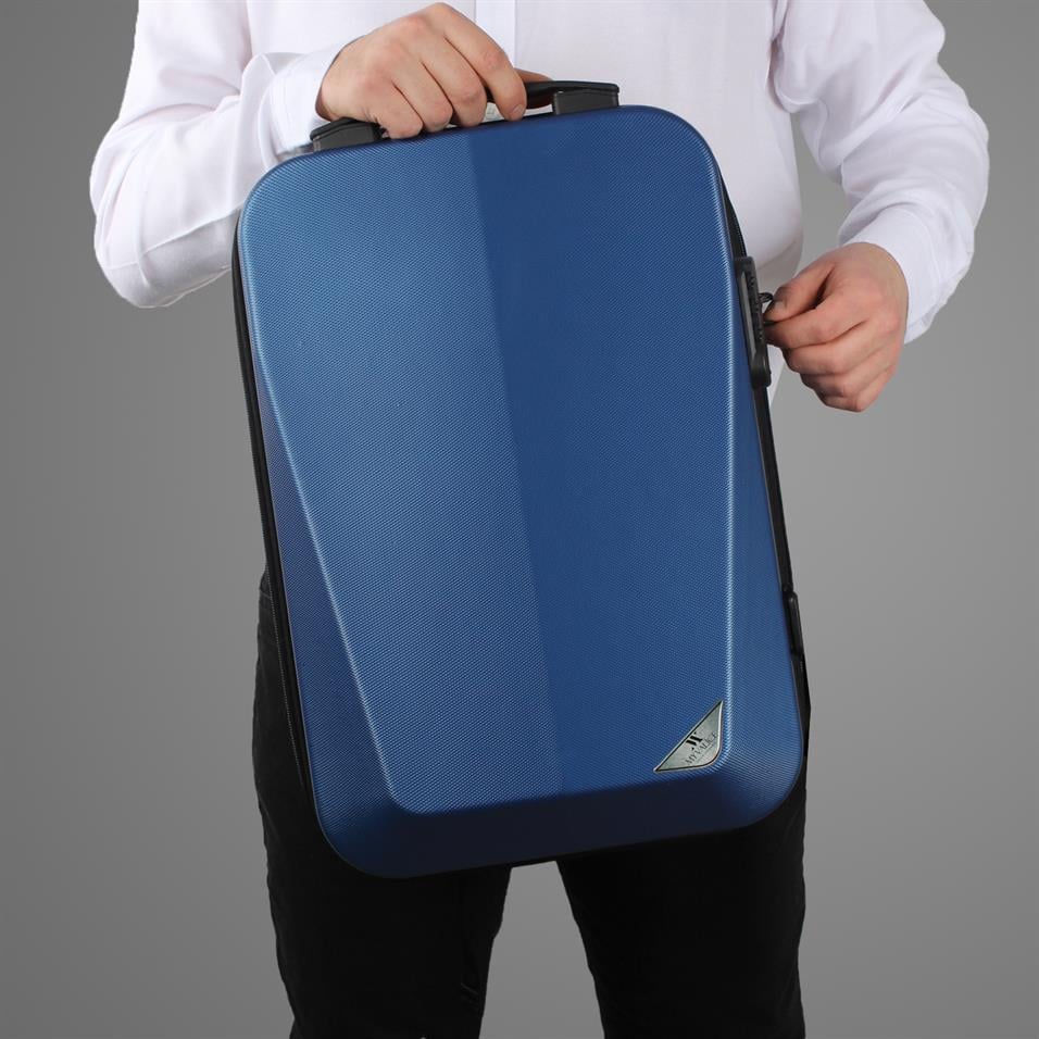 My Valice Smart Bag STRONG Usb Şarj Girişli Unisex ABS Akıllı Sırt Çantası Lacivert