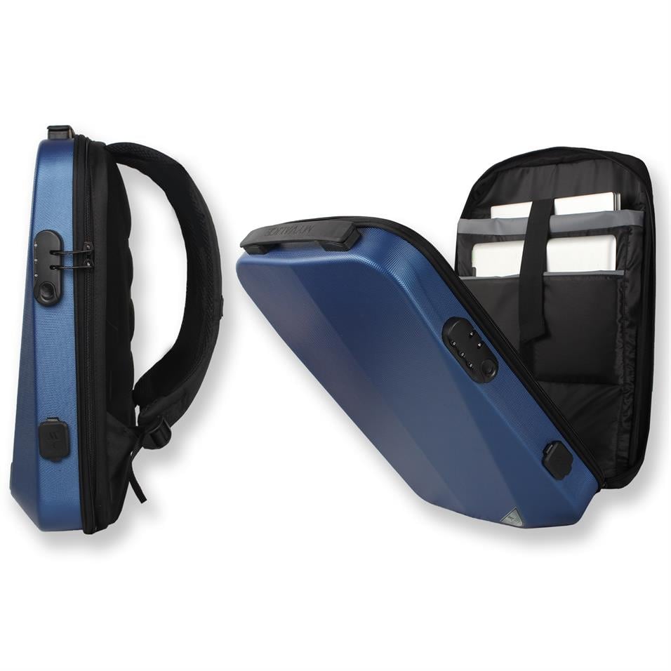 My Valice Smart Bag STRONG Usb Şarj Girişli Unisex ABS Akıllı Sırt Çantası Lacivert