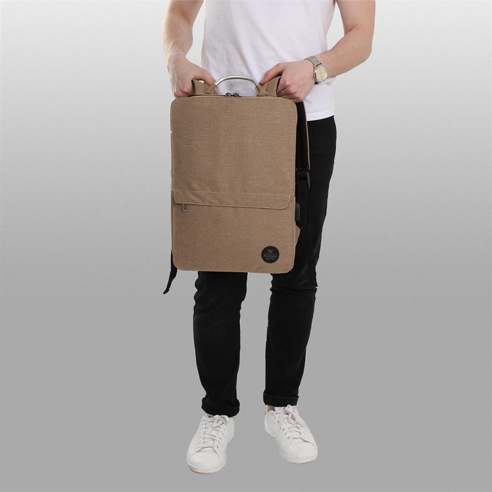 My Valice Smart Bag Usb Şarj Girişli Akıllı Sırt Çantası 1210 Bej