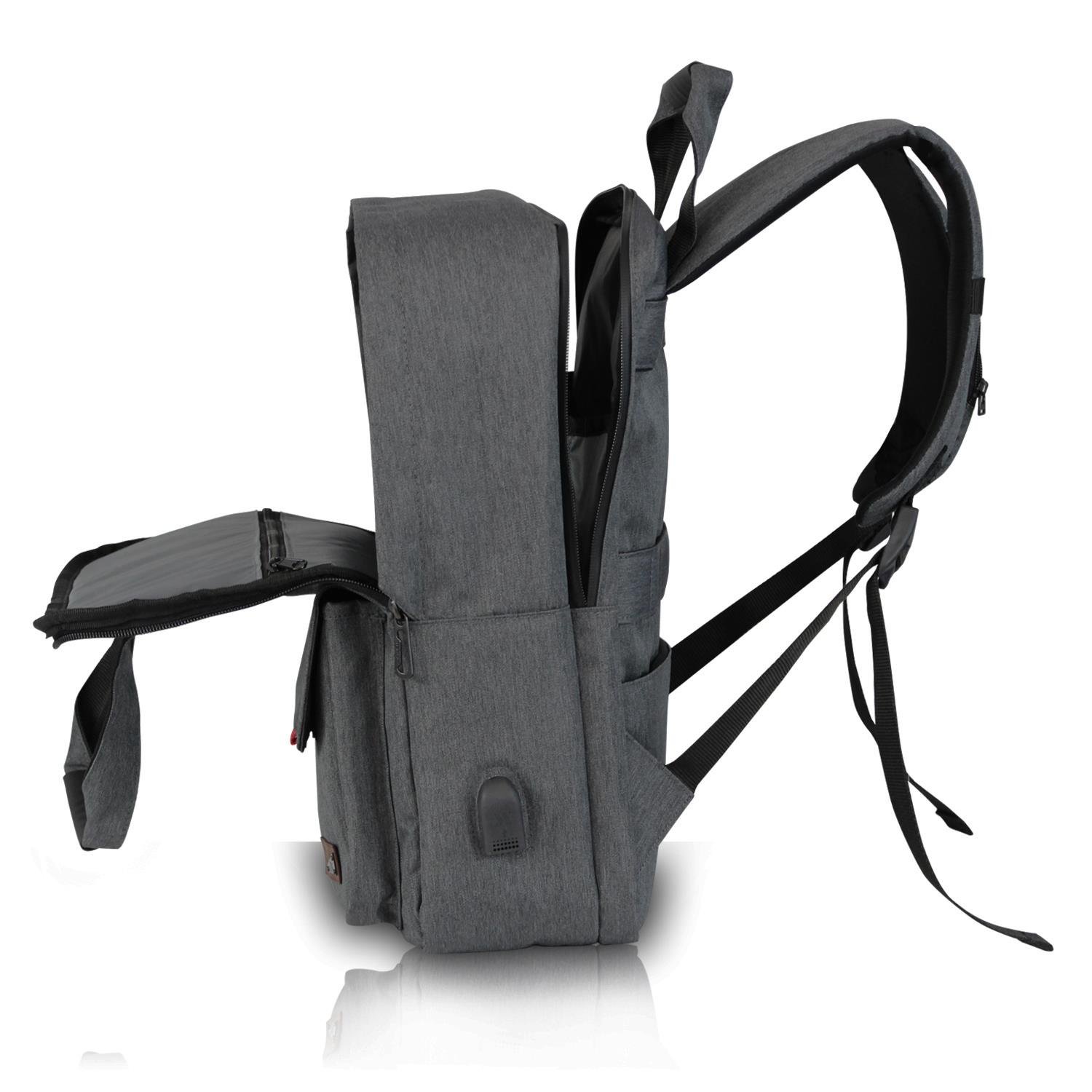 My Valice Smart Bag Usb Şarj Girişli Akıllı Sırt Çantası 1205 Füme
