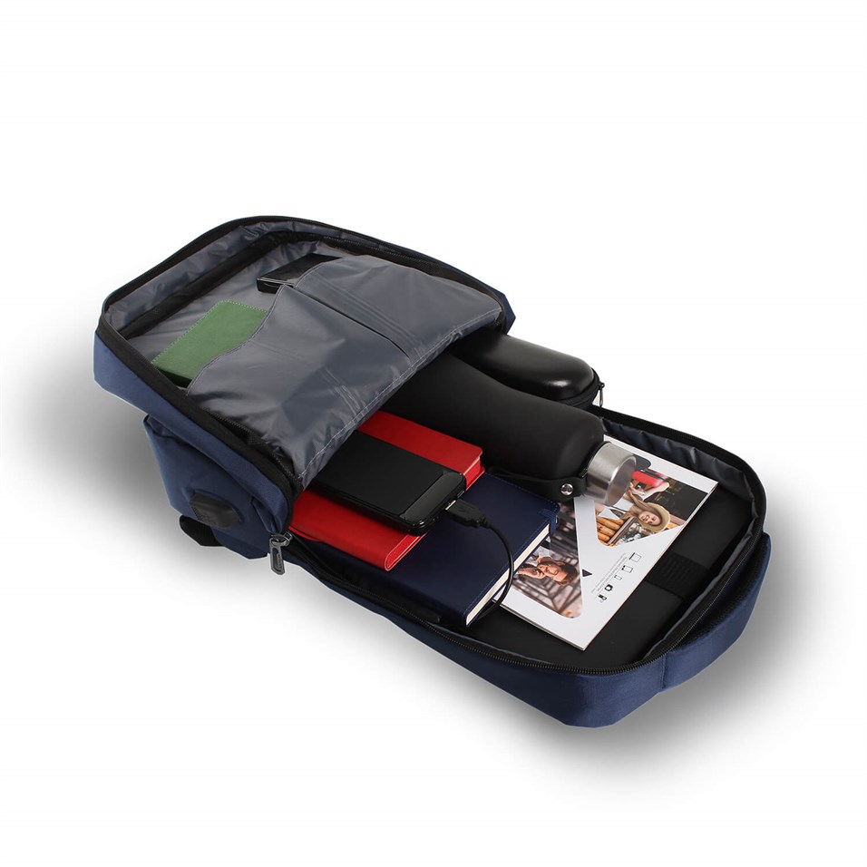 My Valice Smart Bag Usb Şarj Girişli Akıllı Sırt Çantası 1209 Lacivert