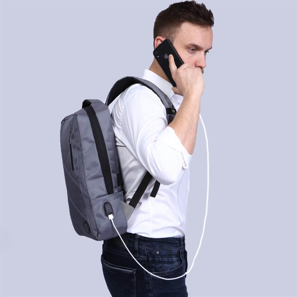 My Valice Smart Bag With USB Charging Port Backpack 1209 Grey