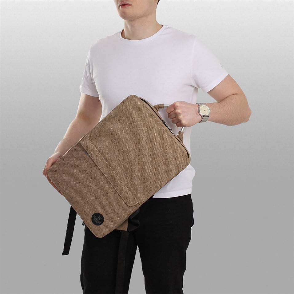 My Valice Smart Bag Usb Şarj Girişli Akıllı Sırt Çantası 1210 Bej