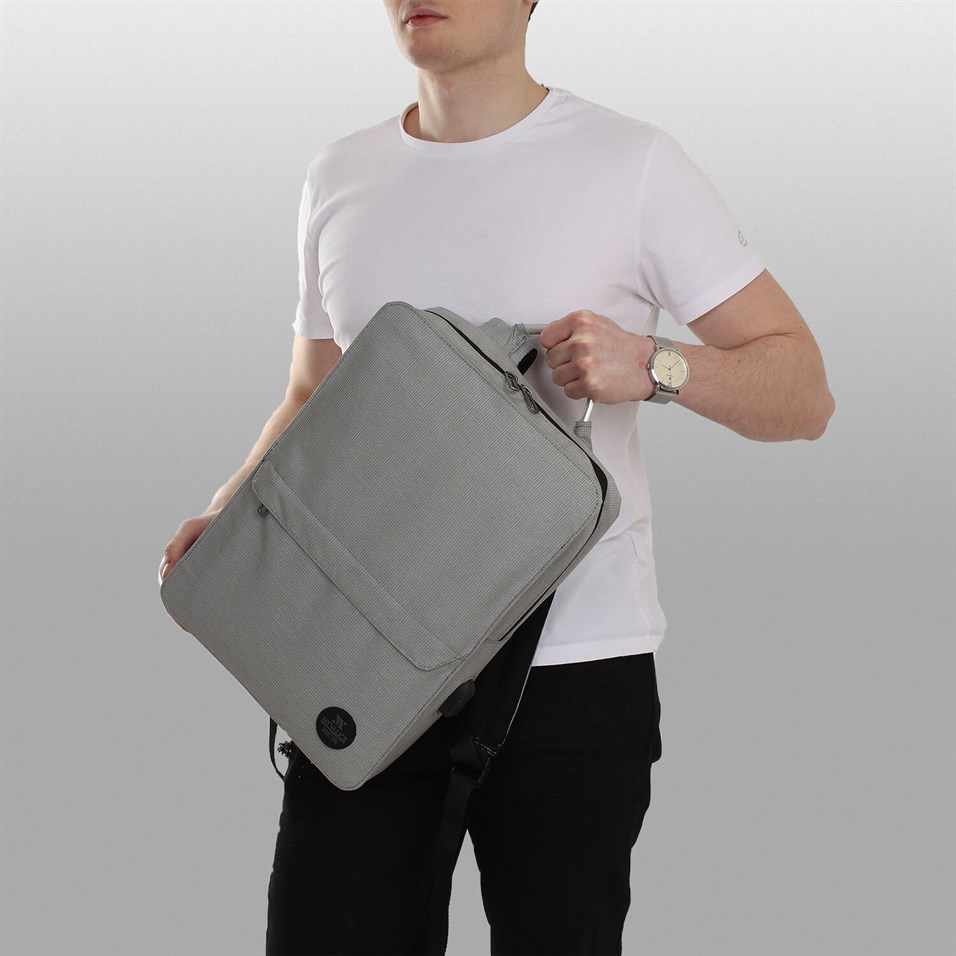My Valice Smart Bag Usb Şarj Girişli Akıllı Sırt Çantası 1210 Gri