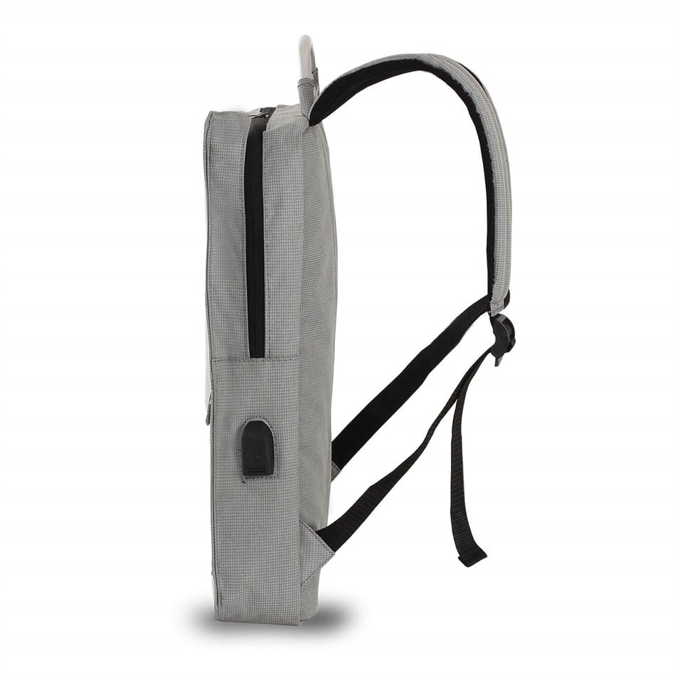 My Valice Smart Bag Usb Şarj Girişli Akıllı Sırt Çantası 1210 Gri