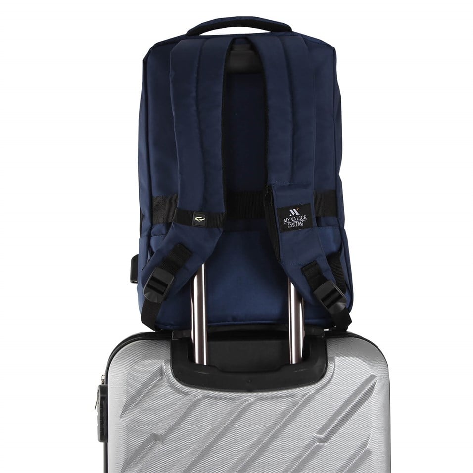 My Valice Smart Bag Usb Şarj Girişli Akıllı Sırt Çantası 1209 Lacivert