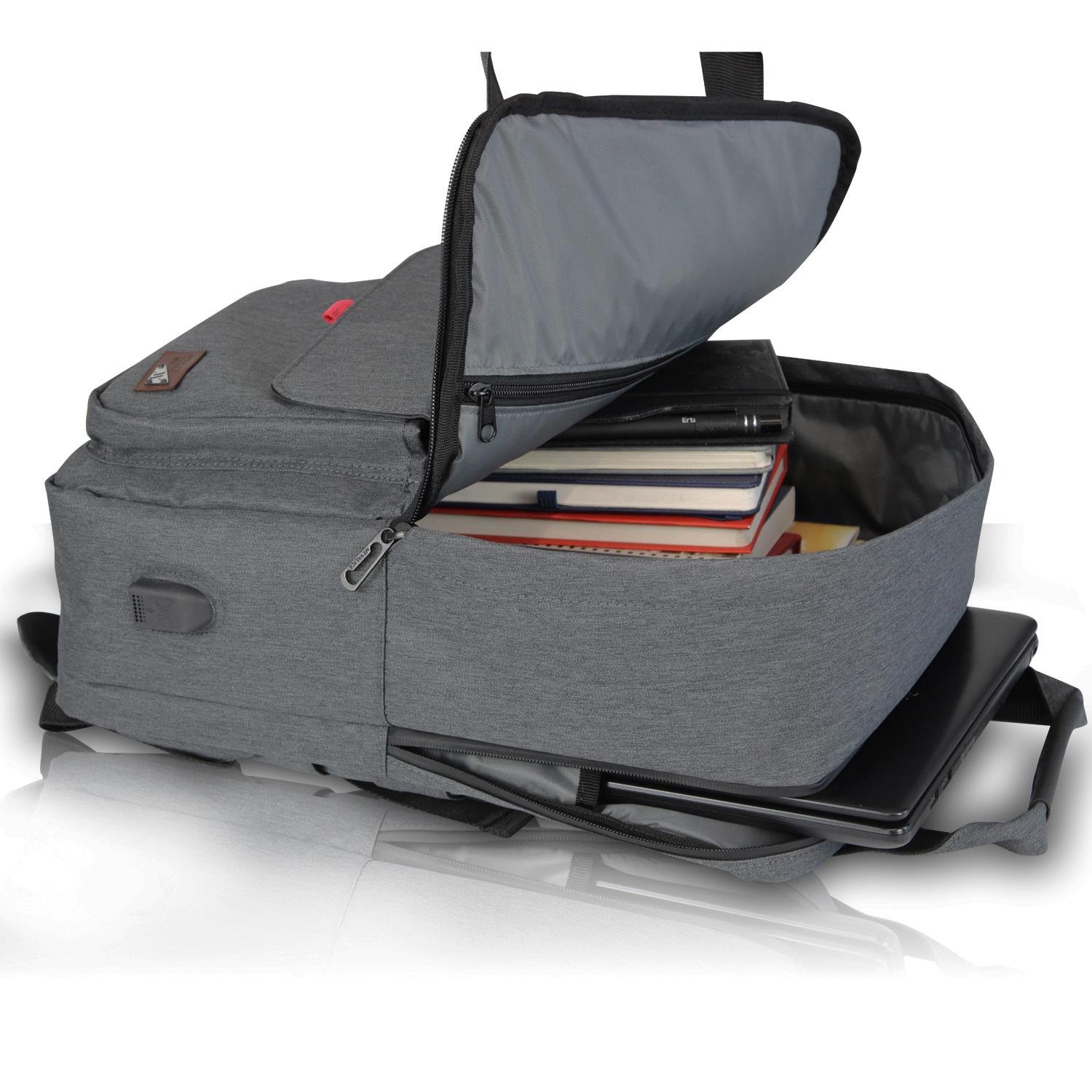My Valice Smart Bag Usb Şarj Girişli Akıllı Sırt Çantası 1205 Füme