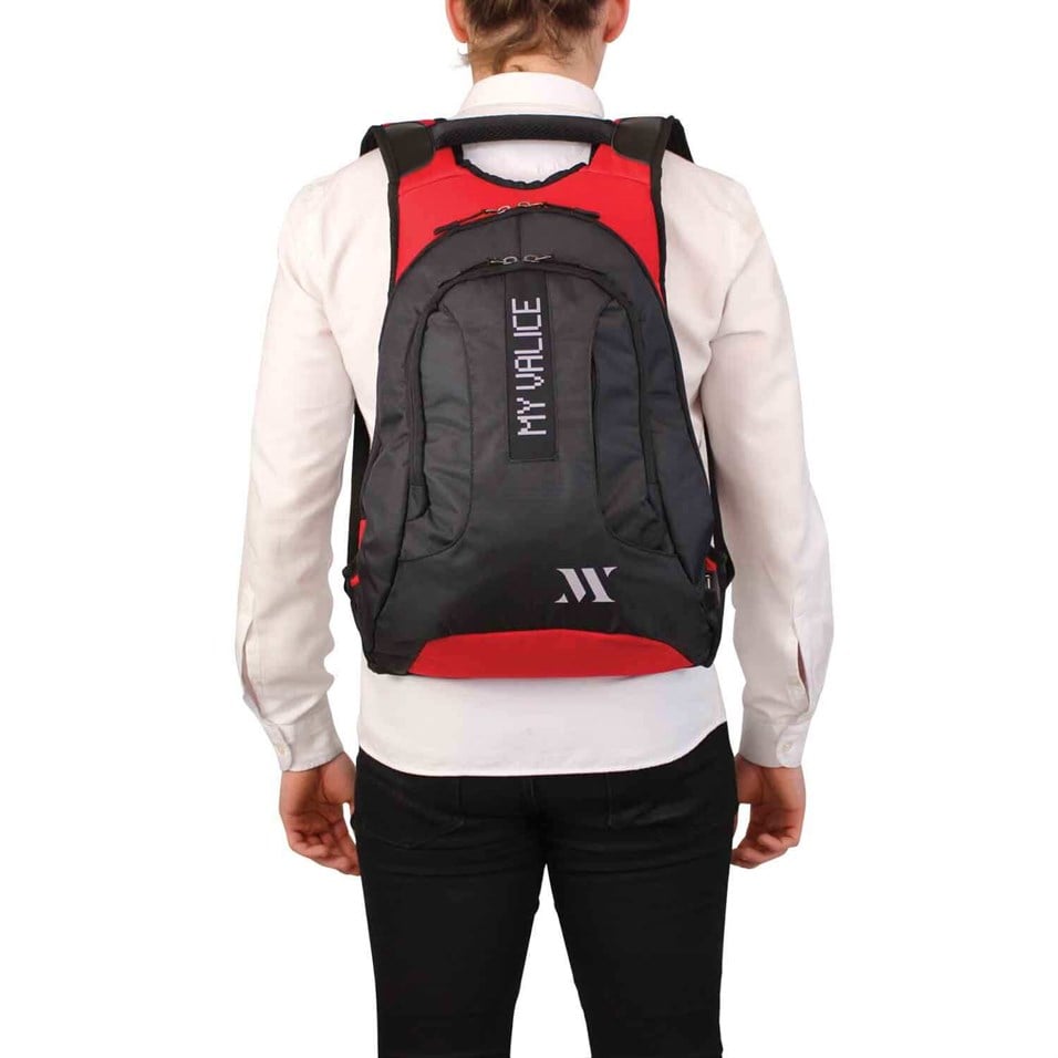 My Valice Smart Bag Usb Şarj Girişli Akıllı Sırt Çantası 1202 Kırmızı