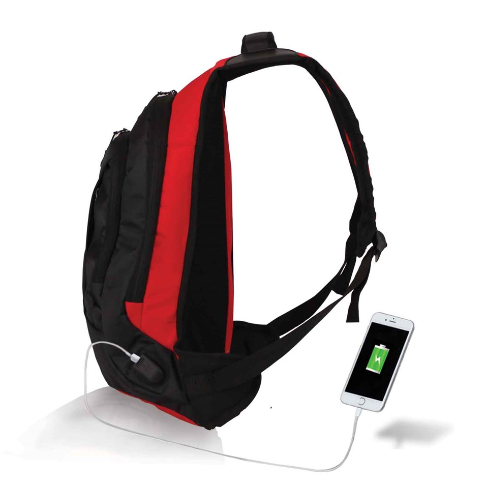 My Valice Smart Bag Usb Şarj Girişli Akıllı Sırt Çantası 1202 Kırmızı