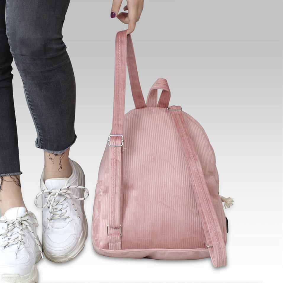 My Valice Smart Bag Usb Şarj Girişli Sırt Çantası 1201 Pudra