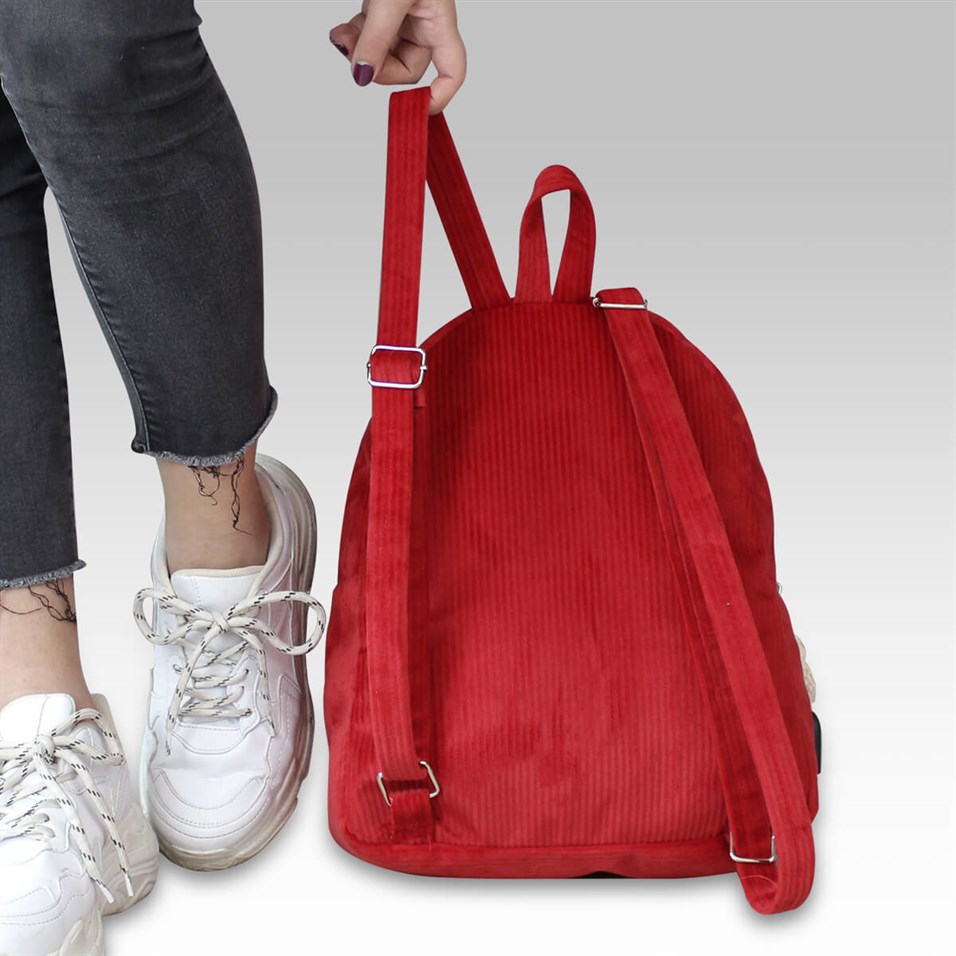 My Valice Smart Bag Usb Şarj Girişli Sırt Çantası 1201 Kırmızı