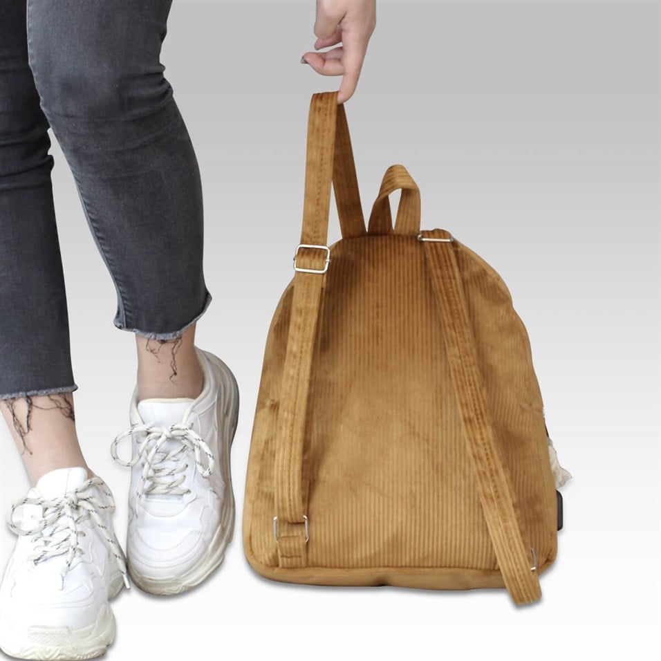 My Valice Smart Bag Usb Şarj Girişli Sırt Çantası 1201 Taba