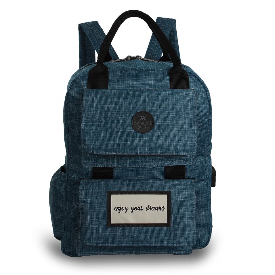 My Valice Smart Bag Usb'li Anne Bebek Bakım ve Sırt Çantası 1403 Petrol Yeşili