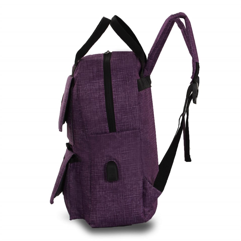My Valice Smart Bag Usb'li Anne Bebek Bakım ve Sırt Çantası 1403 Mürdüm