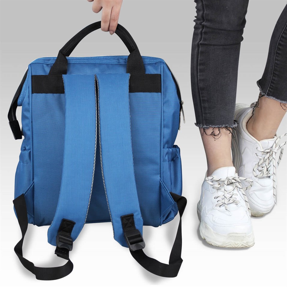 My Valice Smart Bag Usb'li Anne Bebek Bakım ve Sırt Çantası 1401 Mavi