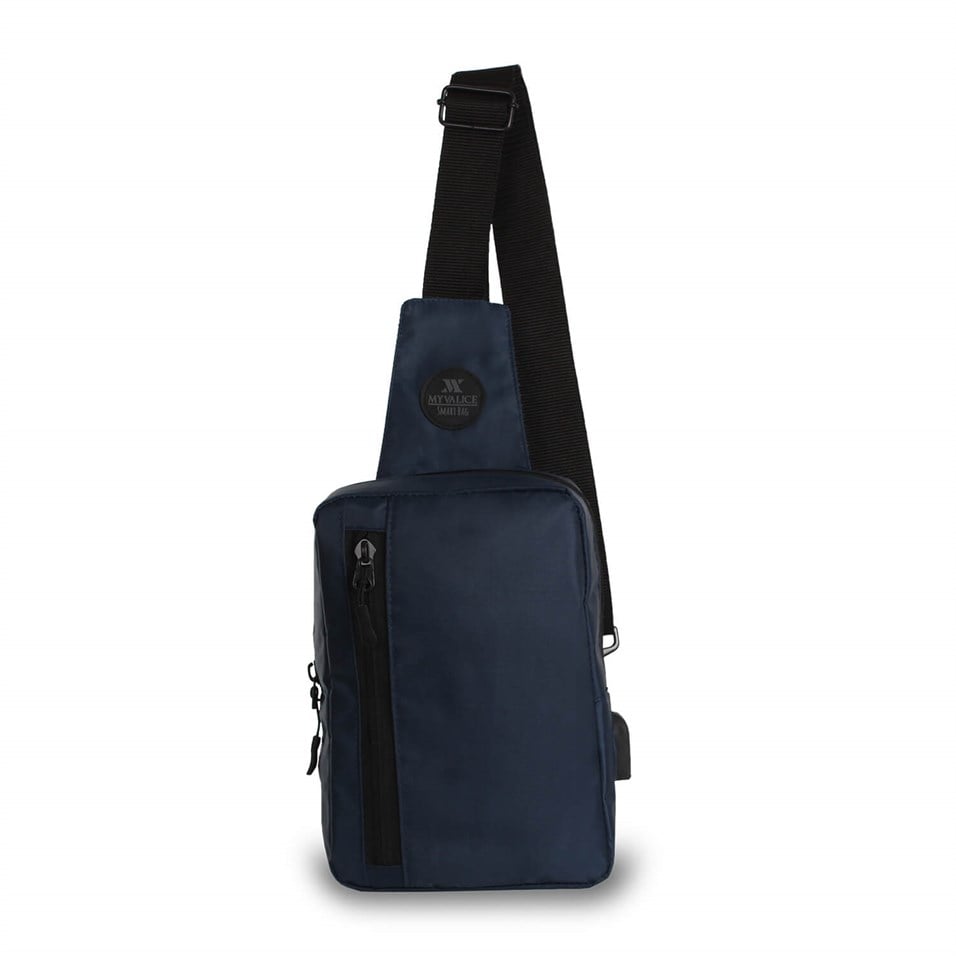 My Valice Smart Bag Usb'li Çapraz Göğüs Çantası 1508 Lacivert