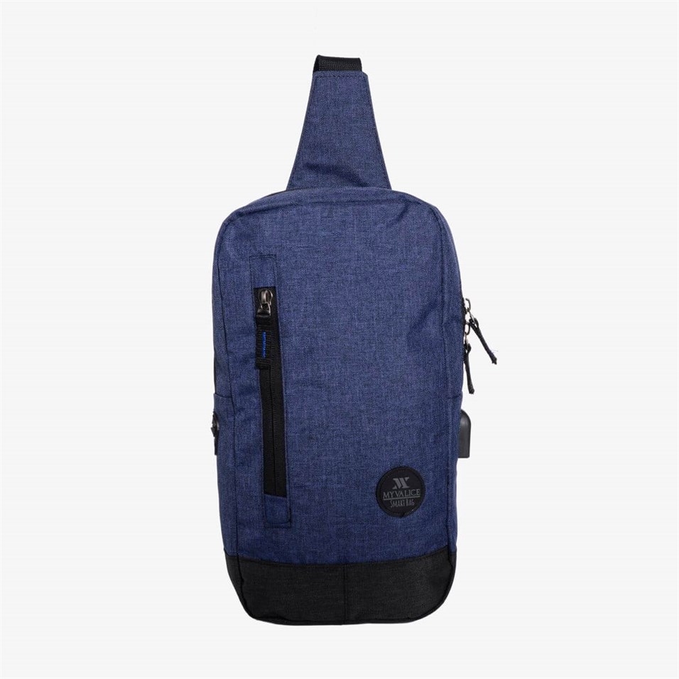 My Valice Smart Bag Usb'li Çapraz Göğüs Çantası 1501 Lacivert