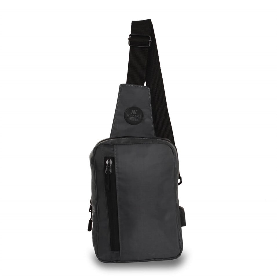 My Valice Smart Bag Usb'li Çapraz Göğüs Çantası 1508 Gri