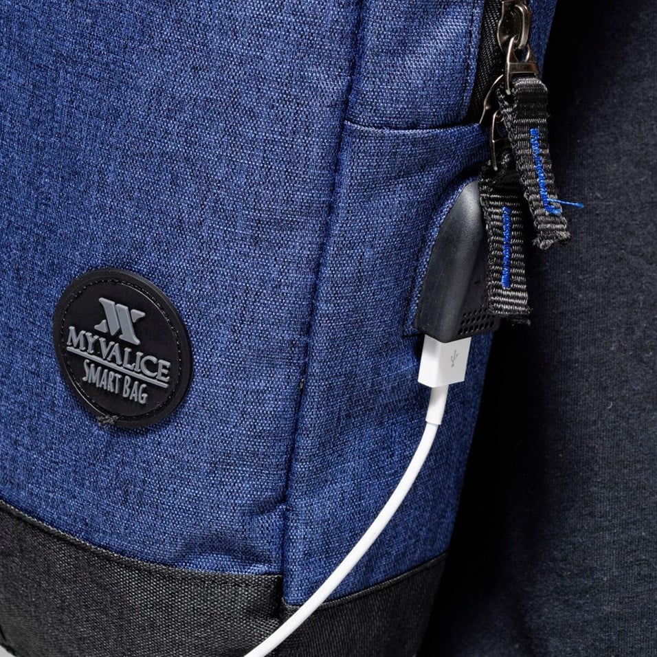 My Valice Smart Bag Usb'li Çapraz Göğüs Çantası 1501 Lacivert