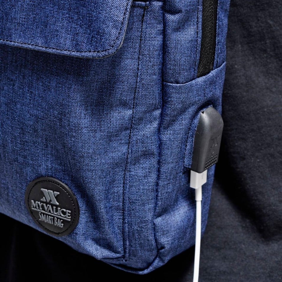 My Valice Smart Bag Usb'li Çapraz Göğüs Çantası 1505 Lacivert