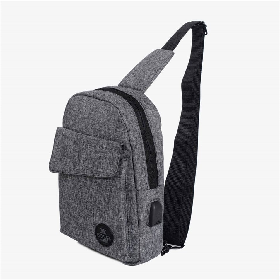 My Valice Smart Bag Usb'li Çapraz Göğüs Çantası 1505 Gri