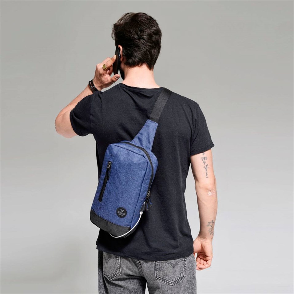 My Valice Smart Bag Usb'li Çapraz Göğüs Çantası 1501 Lacivert
