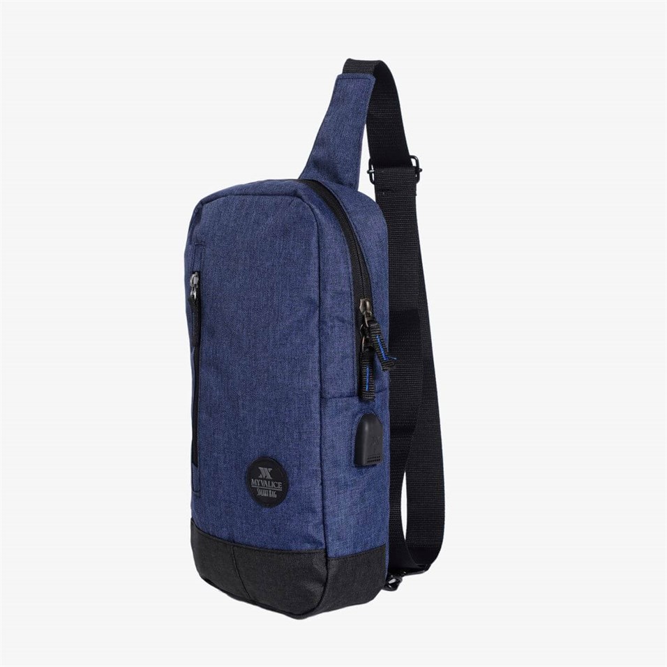 My Valice Smart Bag Usb'li Çapraz Göğüs Çantası 1501 Lacivert
