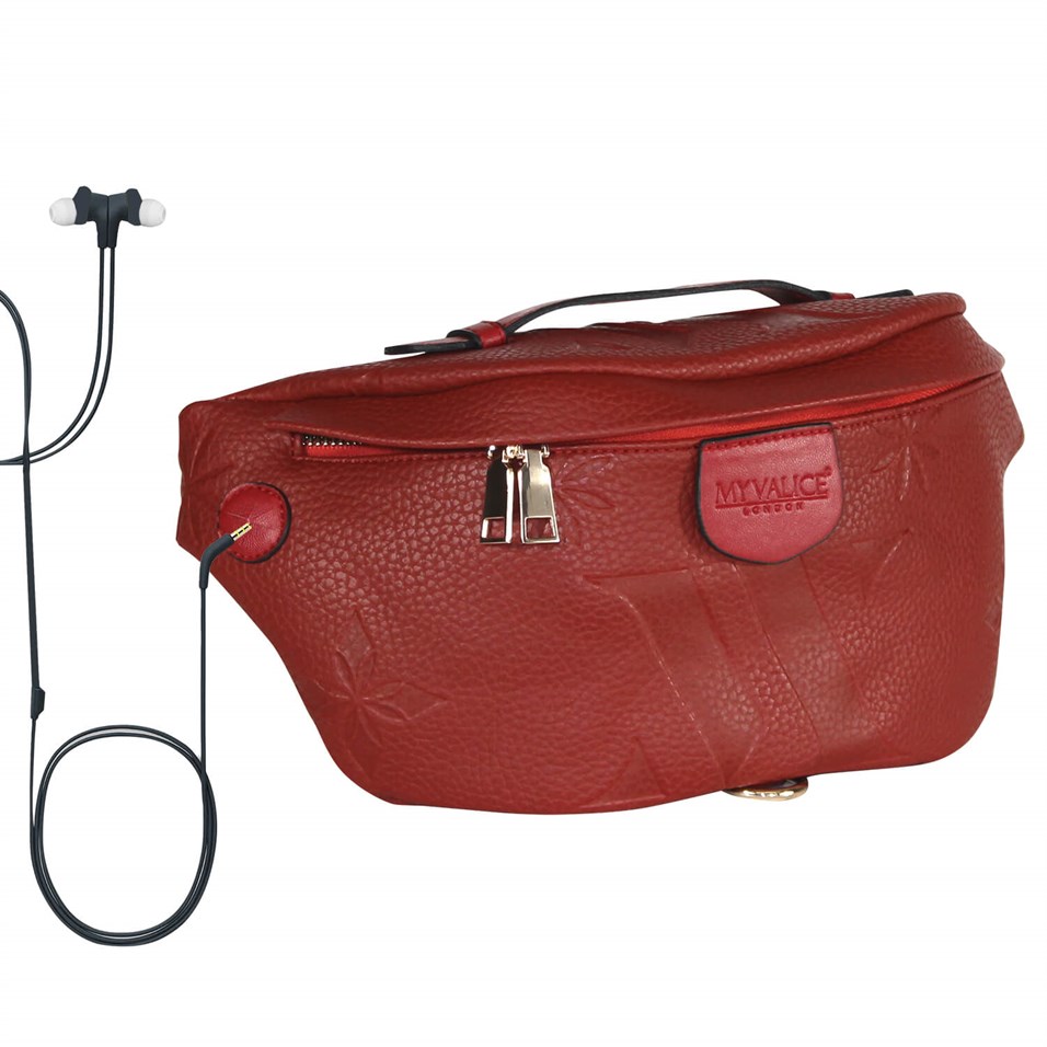 My Valice Smart Bag Usb'li Çapraz Göğüs ve Bel Çantası 1506 Kırmızı