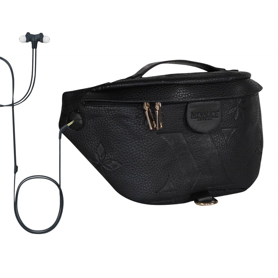 My Valice Smart Bag Usb'li Çapraz Göğüs ve Bel Çantası 1506 Siyah