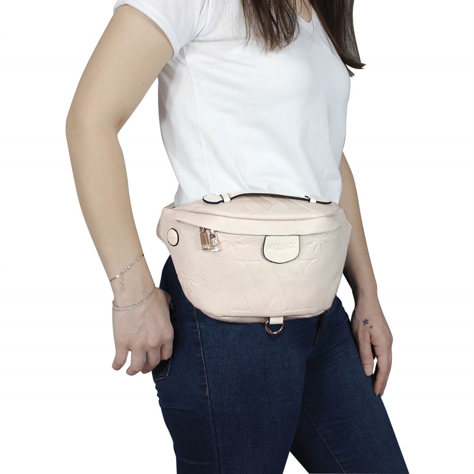 My Valice Smart Bag Usb'li Çapraz Göğüs ve Bel Çantası 1506 Bej