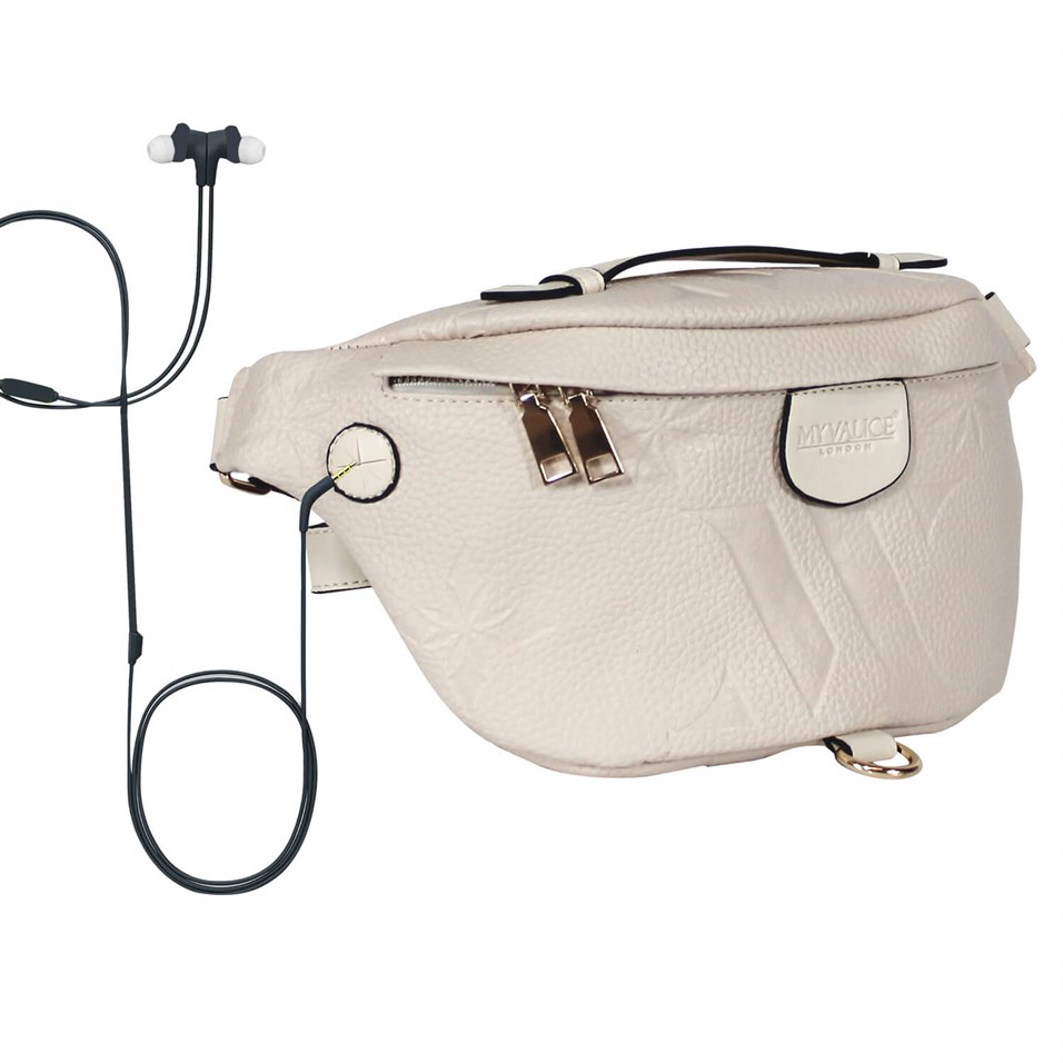 My Valice Smart Bag Usb'li Çapraz Göğüs ve Bel Çantası 1506 Bej